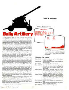 Bally Artillery